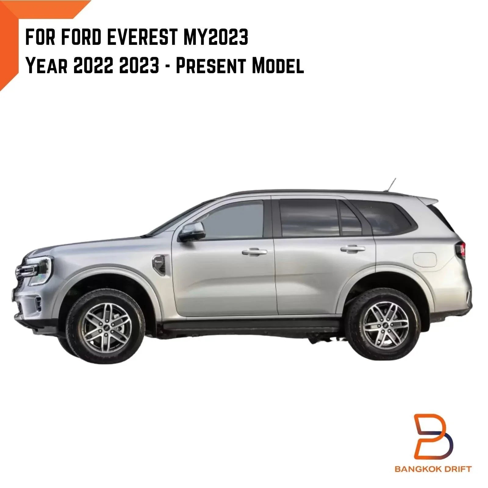 6" Matte Black Bolted Fender Flare Arch for Ford Everest (2022-2023)