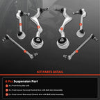 6x Front Control Arm Sway Bar Link for BMW 328i 335i 335is 330i (2007–2013)