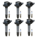Set of 6 Ignition Coils & Spark Plugs for Ford Taurus 3.5 V6 (2008–2019)