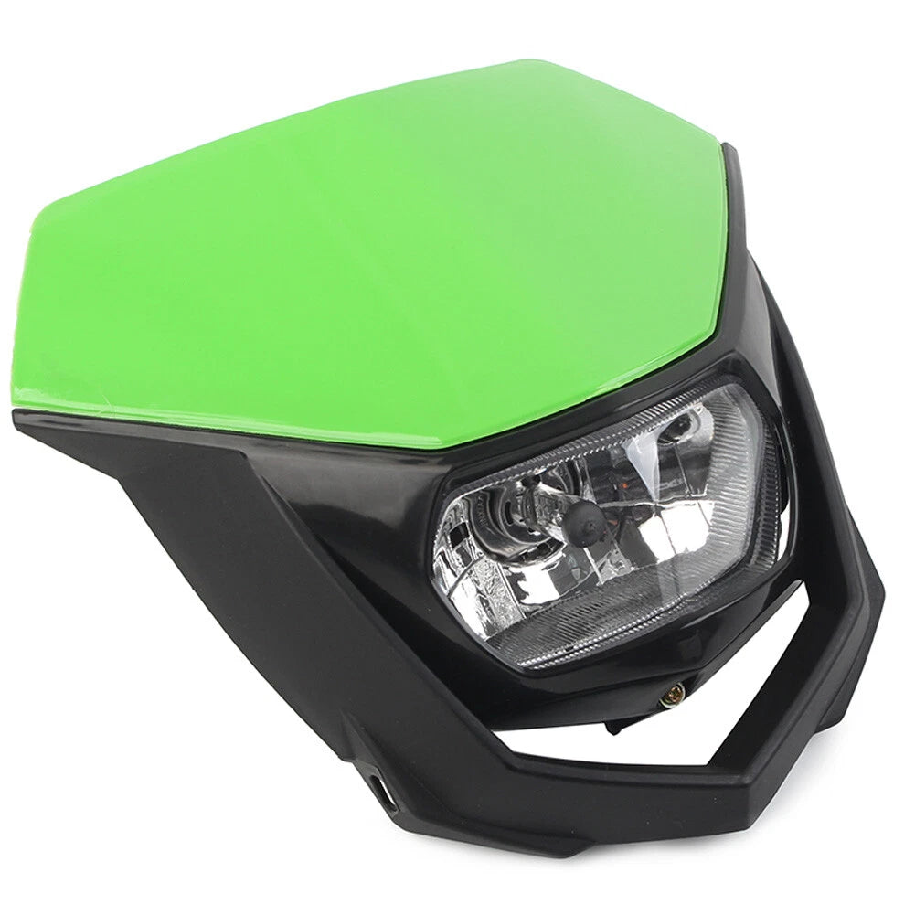 1 Pcs Green Headlight Fairing for Supermoto Dirt Bike (Universal)