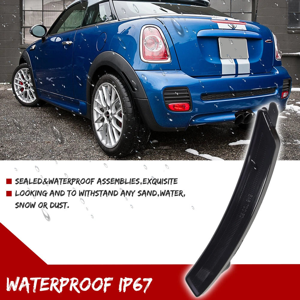 2X Smoke Lens Rear Side Marker Lights for MINI Cooper (2007–2015)