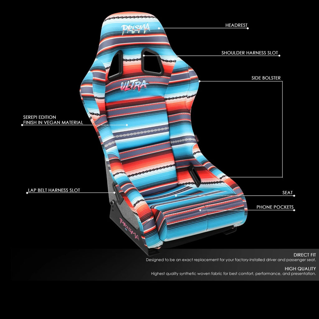 NRG FRP-303-BAJACALI Racing Seat for Universal Fit (Medium Size)
