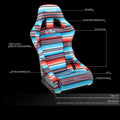NRG FRP-303-BAJACALI Racing Seat for Universal Fit (Medium Size)