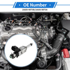 Fuel Injector No. 16600-9BT0B for Nissan Frontier (2020–2024) 1 Pc Black