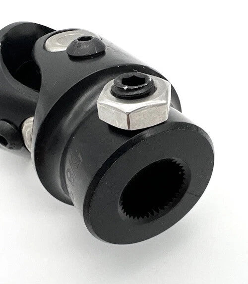 Universal Steering U Joint Replacement for Black Steel 5/8-36 to 3/4 DD (—)