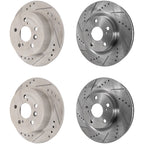 Front & Rear Brake Disc Rotors for Lexus ES350, Toyota Avalon, Camry