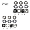 Set of 2 Carburetor Gasket Diaphragm Kit for Tecumseh TC200 TC300 (N/A)