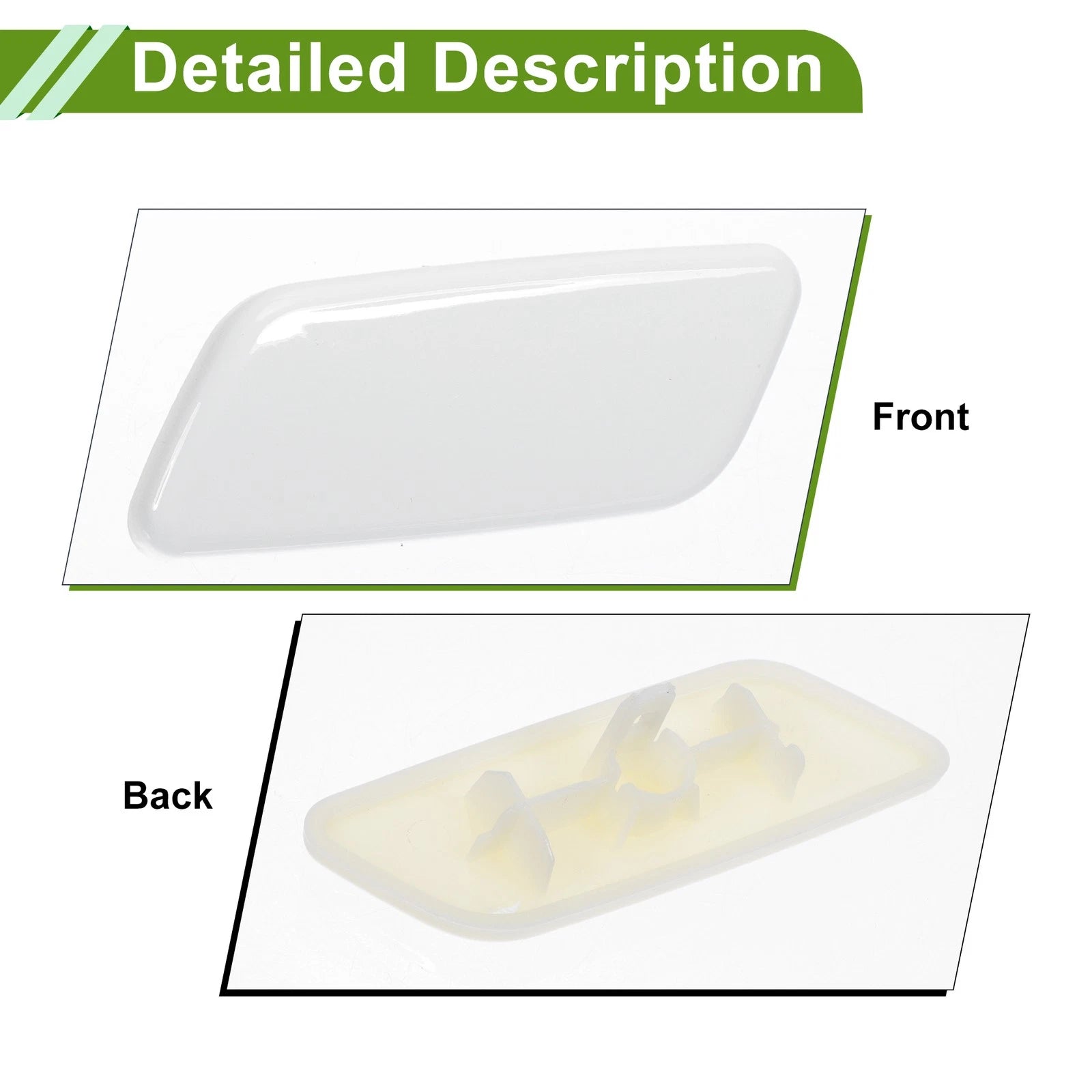 Front Left Washer Nozzle Cover Cap for Toyota Prado (2012–2015) 8504560090 White