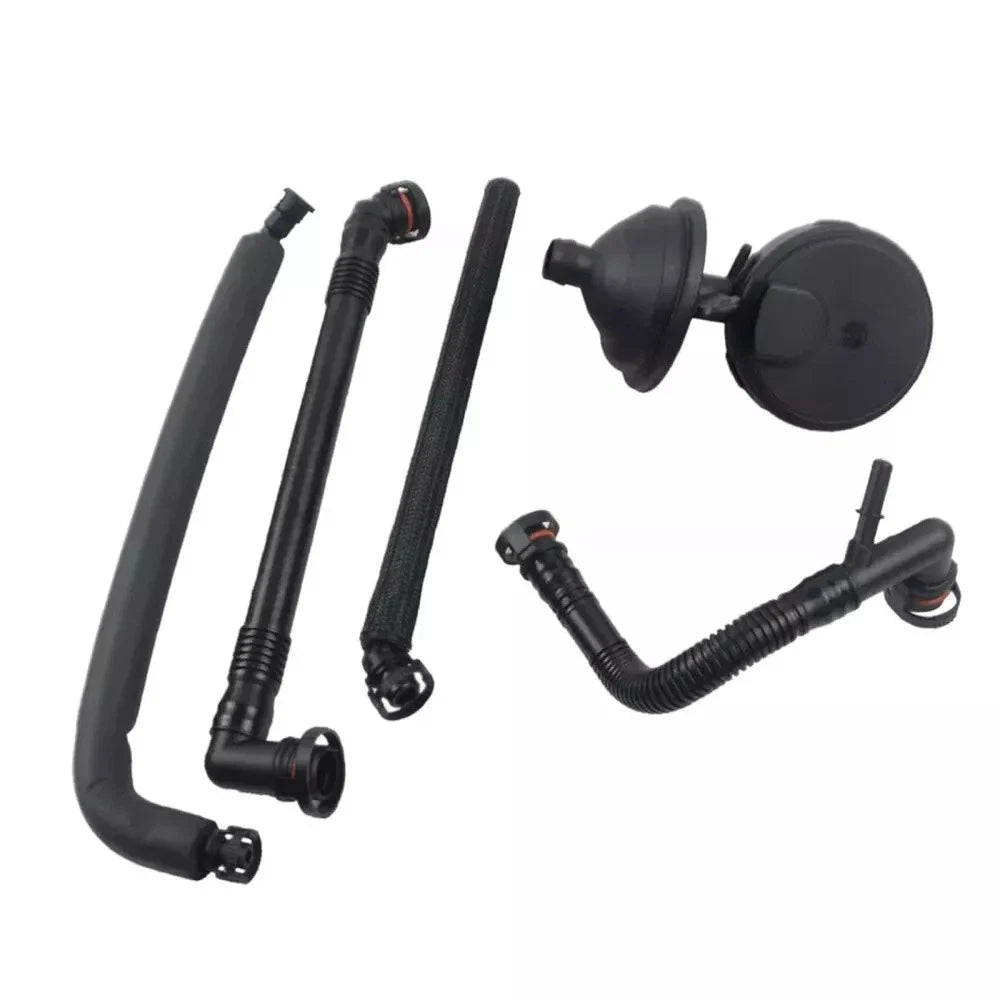 5 x PCV Crankcase Vent Valve & Breather Hose for BMW E46 325i 330i (2000-2006)