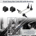Front Stabilizer Bar Links 2 x Pcs Bushing for Jeep Grand Cherokee (1999-2004)
