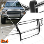 Chrome Front Bumper Brush Grill Guard for Silverado/Sierra 2500HD 3500HD (2000–2002)
