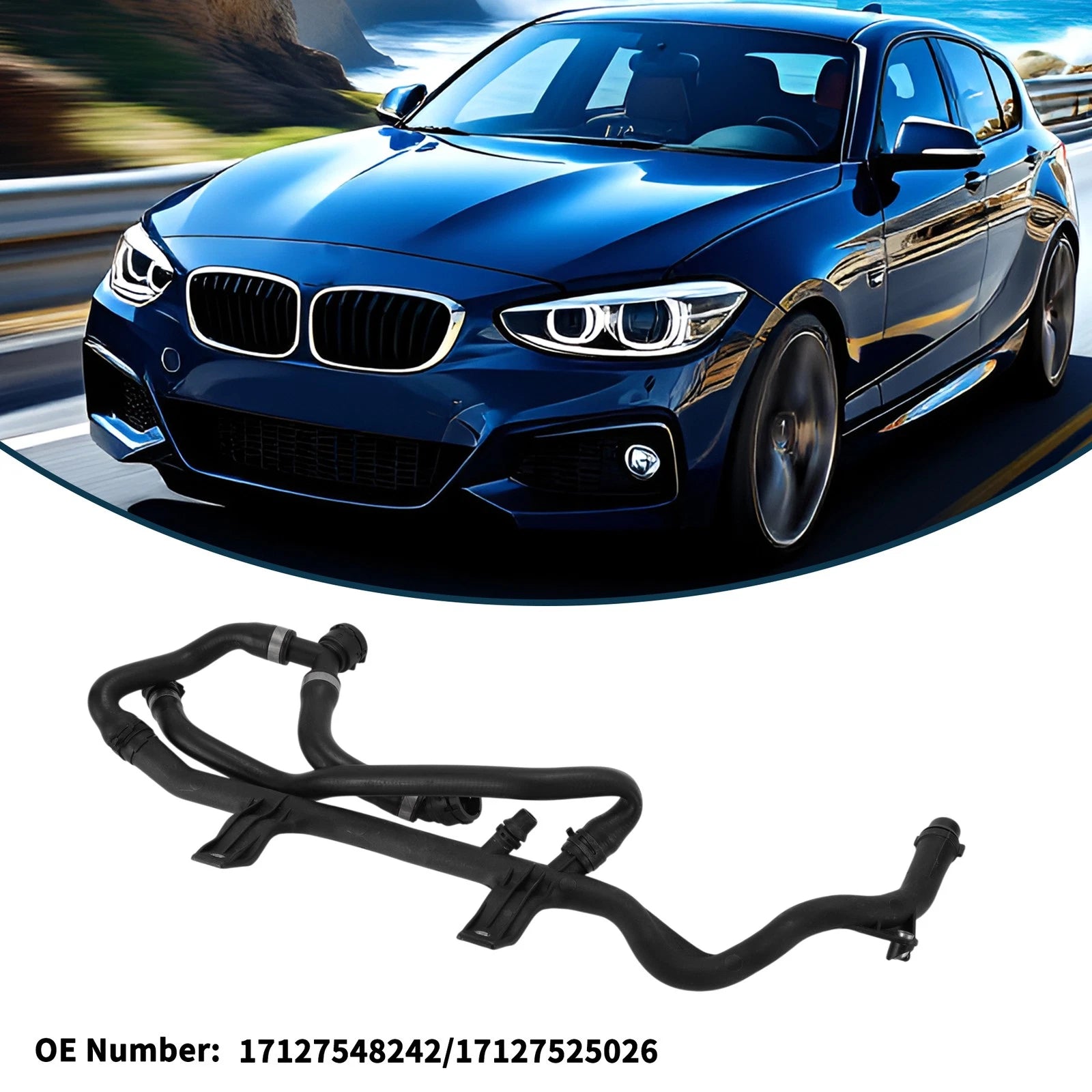 Radiator Hose No. 17127548242 for BMW 1 Series E82 E87 (2004–2013)