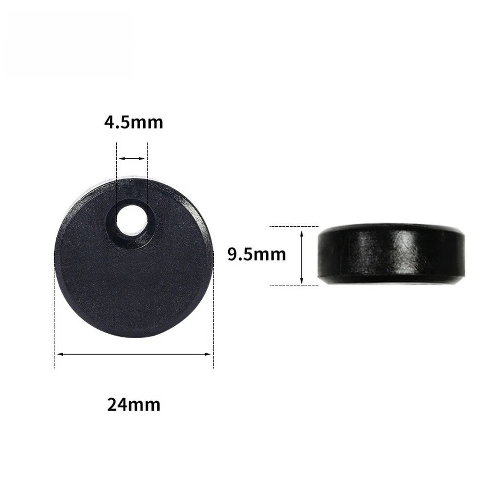 2X Black Plastic Anti Derailment Block for Barn Door Rails (Standard)
