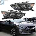 Set of 2 Halogen Headlights with LED DRL for Nissan Maxima (2016–2018)