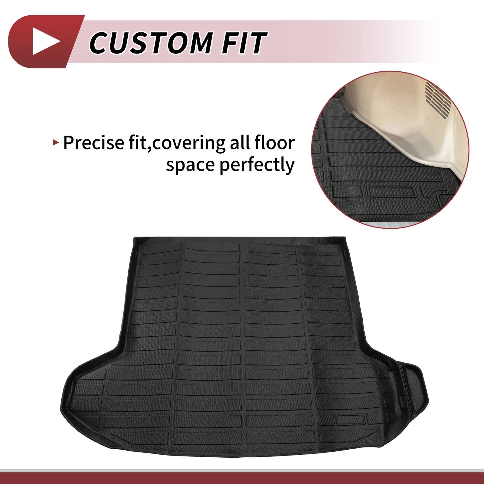 Trunk Mat for Kia Sportage (2023–2025) TPE Cargo Liner Black