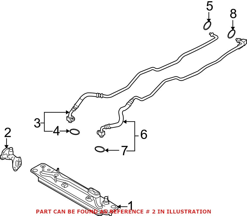 Automatic Transmission Oil Cooler Thermostat for BMW (OEM 17217600563)