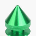 Set of 4 Aluminum Green Spiky Bumper Quick Release Fasteners