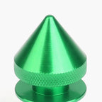 Set of 4 Aluminum Green Spiky Bumper Quick Release Fasteners