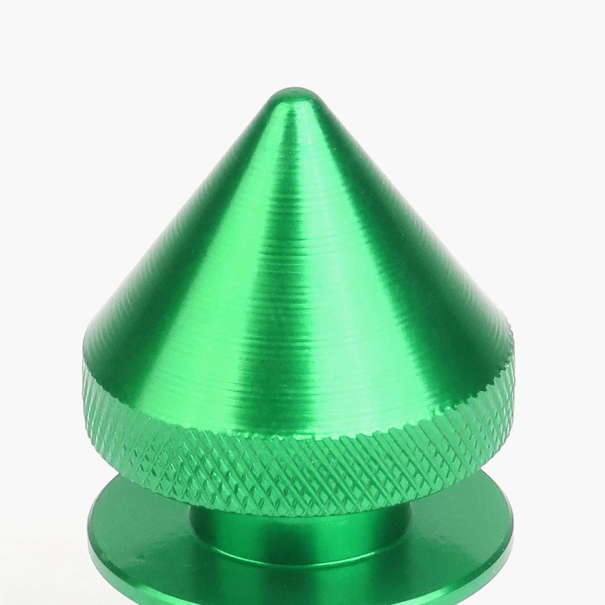 Set of 4 Aluminum Green Spiky Bumper Quick Release Fasteners