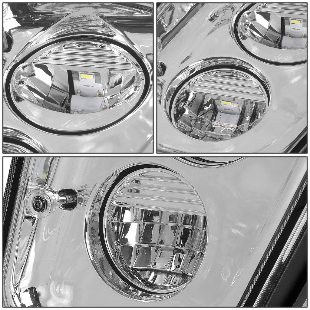 Chrome Housing Full LED Fog Lights for Volvo VN VNL VNM VNX (2003–2017)