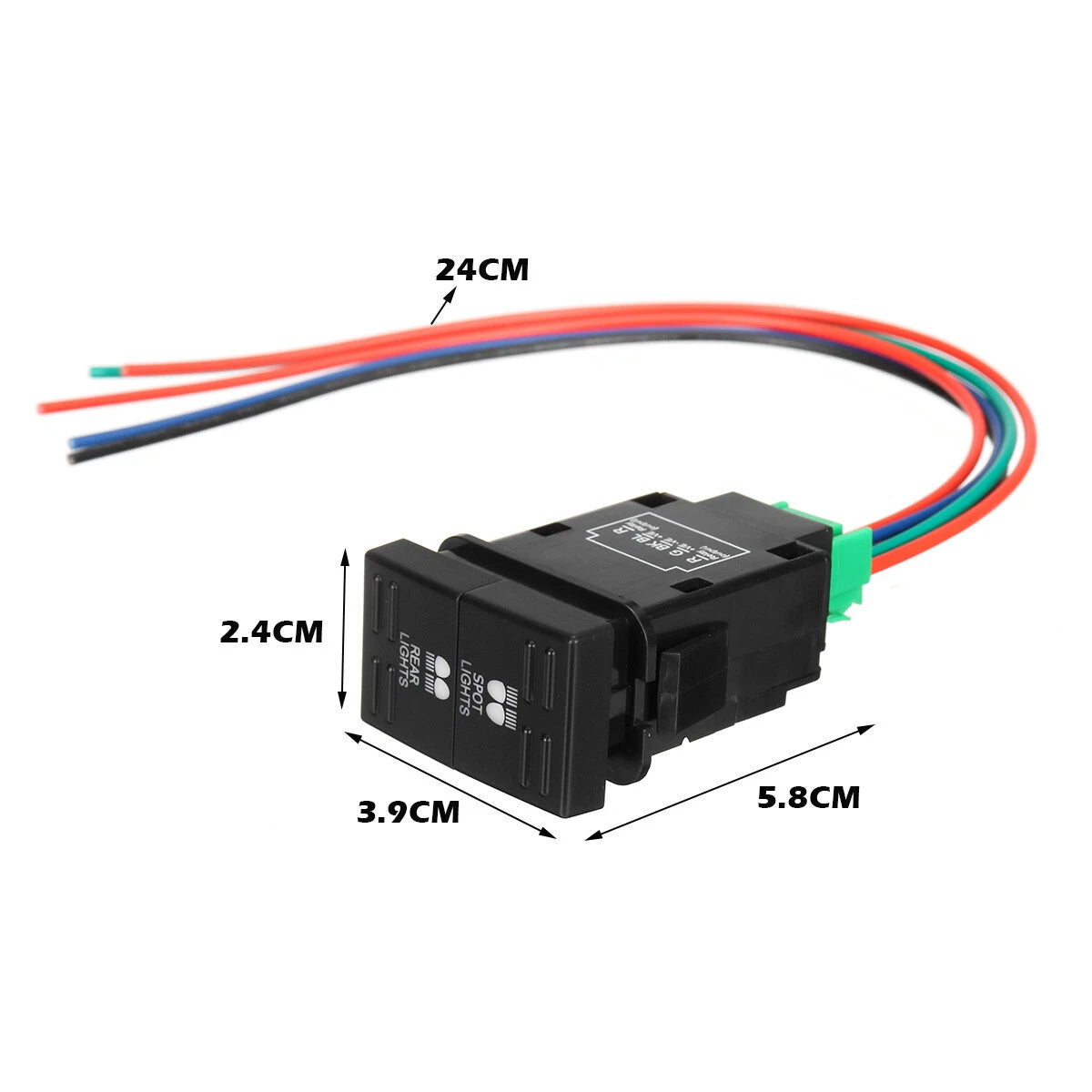2-Color LED Dual Function Dashboard Control Switch for Mazda BT50 (2011–2020)