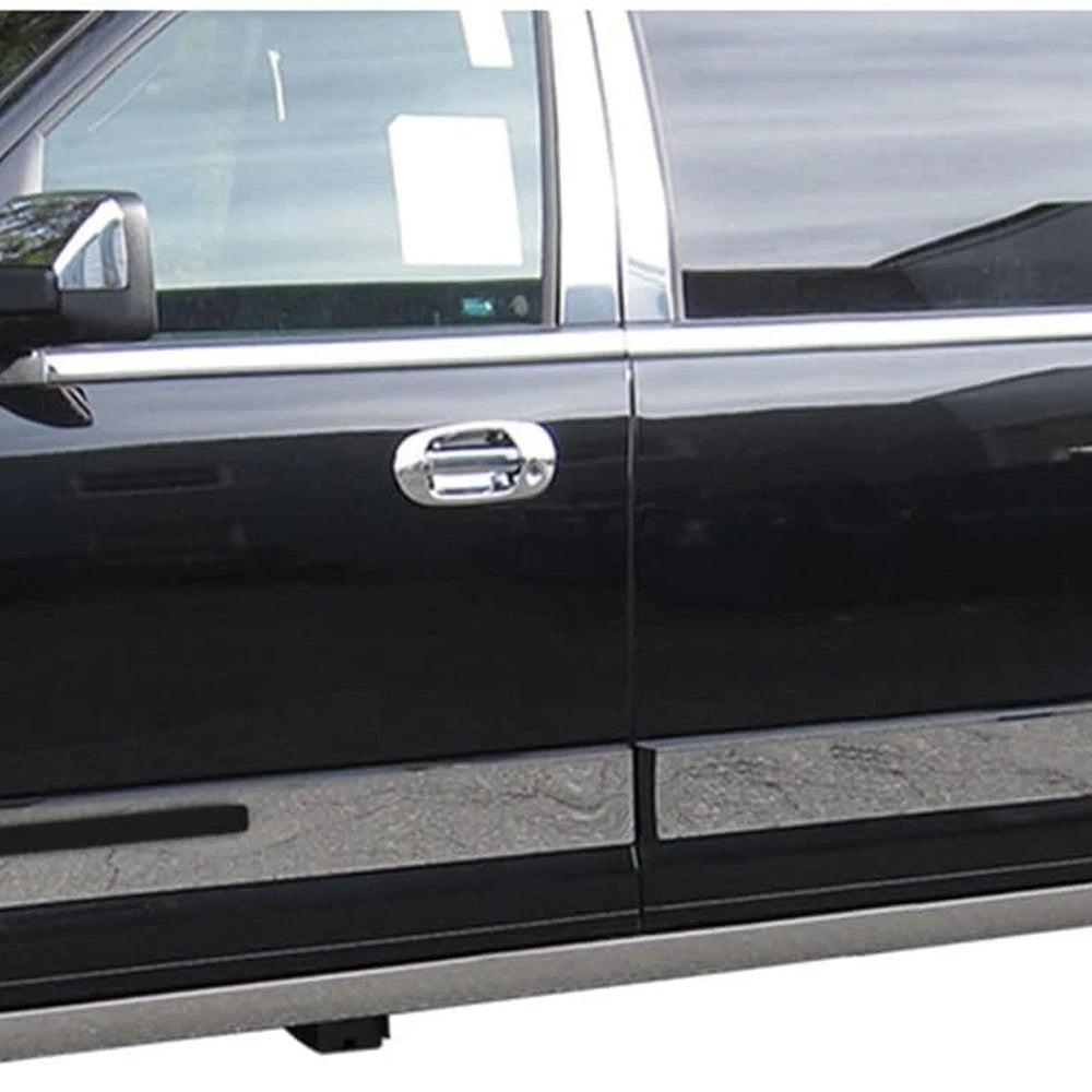 Luxury FX Stainless Upper Rocker Panels 4pc for Lincoln Navigator L (2015–2017)