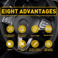 Steering Wheel Silver Button Trim for Mercedes Benz A-Class B-Class GLC CLA CLS (C)