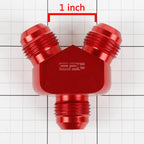 2X 8AN Male Flare Y-Block Splitter Adapter for Universal