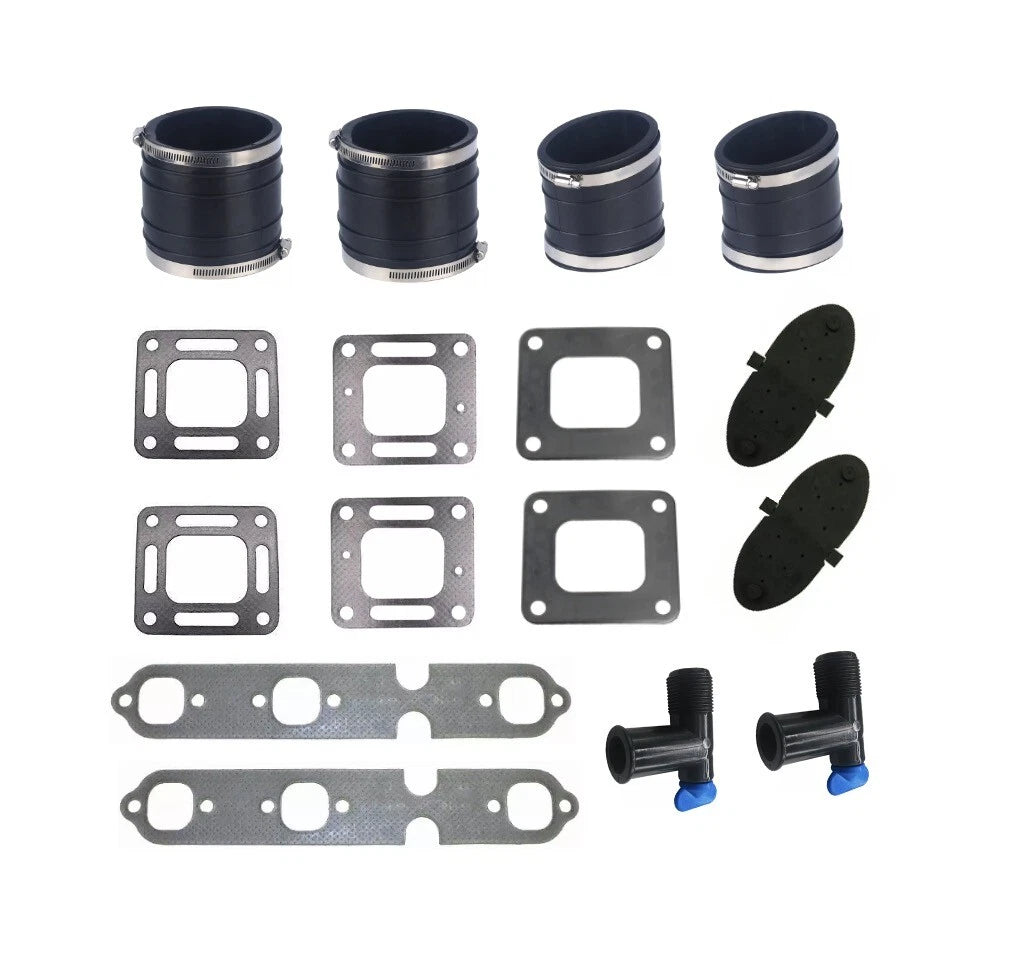 Exhaust Manifold Bellow Tube Kit for MerCruiser GM V6 (4")