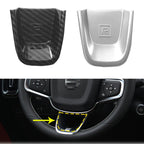 Inner Steering Wheel Decor Cover Trim for Volvo XC40 (2018–2020) Carbon Fiber