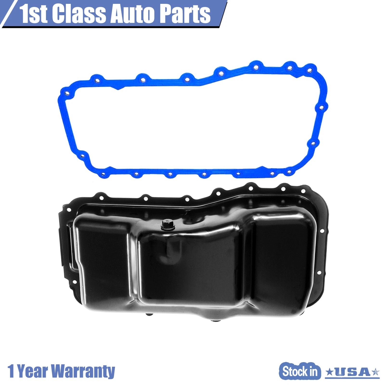 Oil Pan w/ Gasket for Chrysler Town & Country, Dodge Caravan (1990–2003)