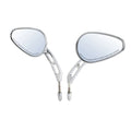 8mm Chrome Rear-View Mirrors for Harley Street Glide, Sportster, Dyna, Softail
