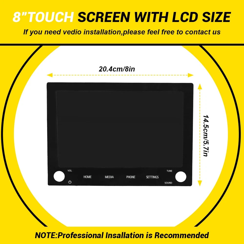 8" LCD Touch Screen Radio for Mitsubishi Outlander (2020–2022)