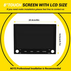 8" LCD Touch Screen Radio for Mitsubishi Outlander (2020–2022)
