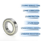1 Pc 6211ZZ Deep Groove Ball Bearing P6 for Scooter Skateboard (55x100x21mm)