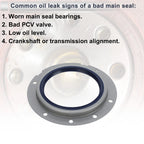 1 Pc Crankshaft Oil Seal with Flange for Mitsubishi 4D31T (No.ME011867)