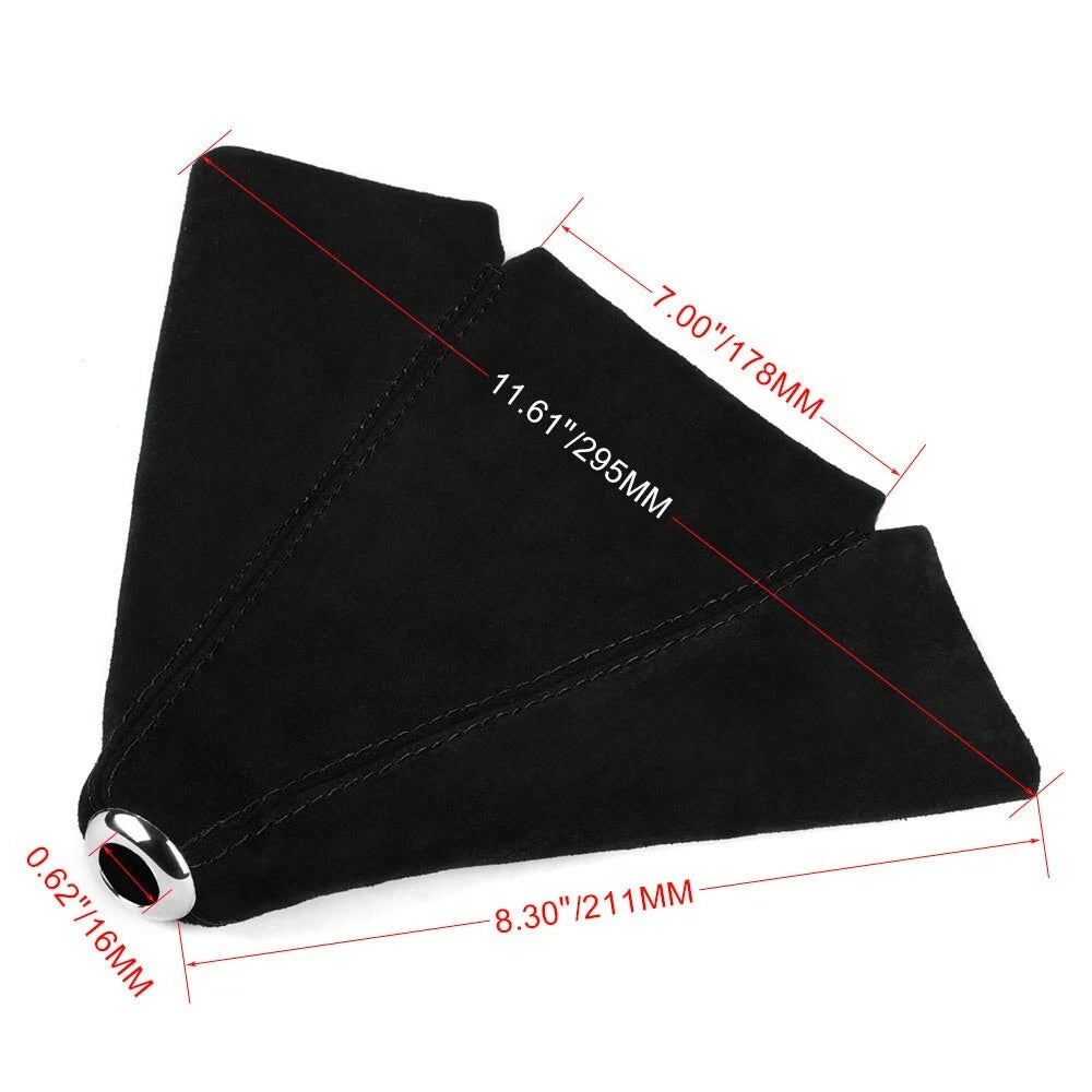 Leather Suede Shift Knob Boot Cover for