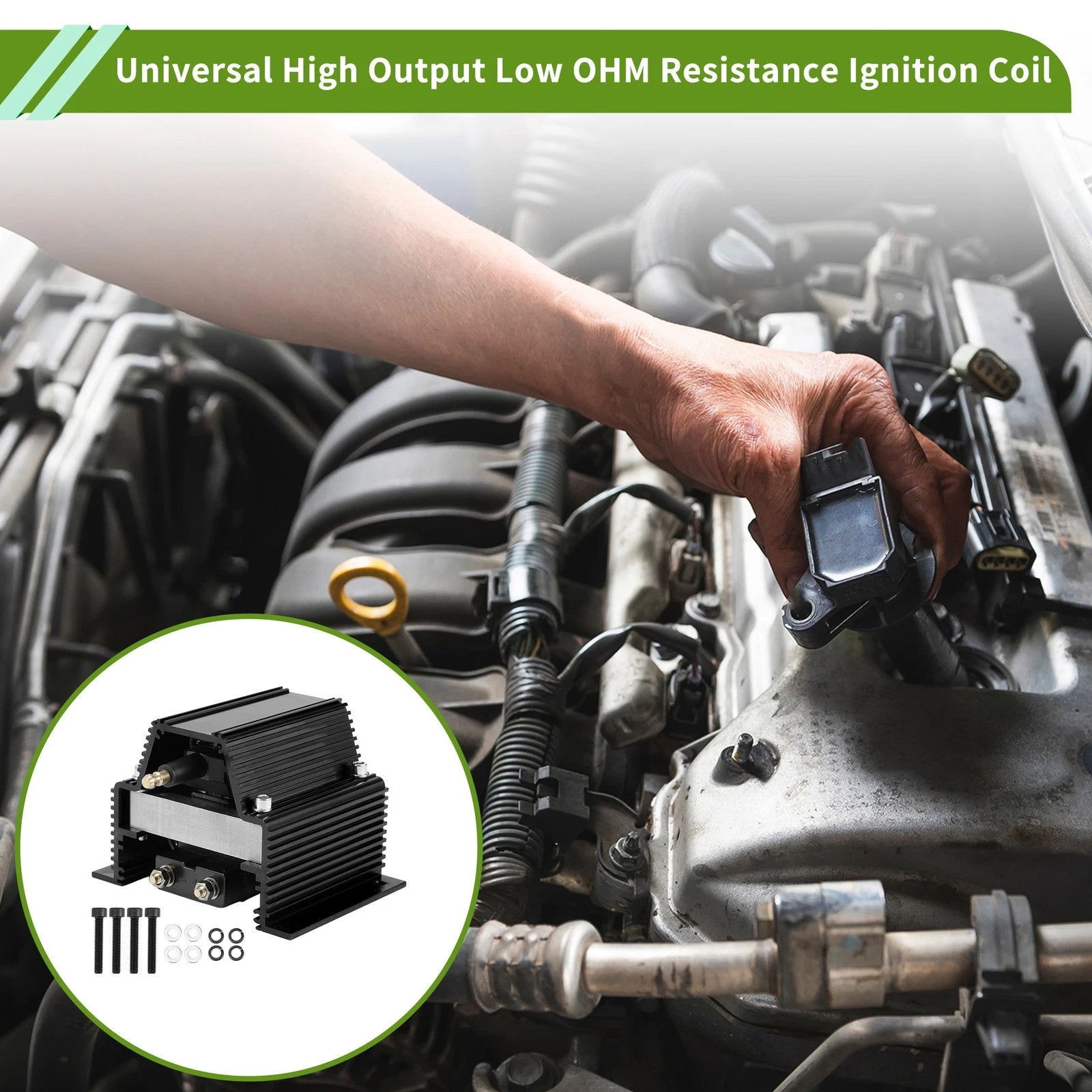 High Output Ignition Coil for Chevy Ford Olds Pontiac V8 