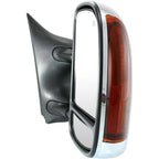 Set of 2 Chrome Power Heated Signal Tow Side View Mirrors for Super Duty