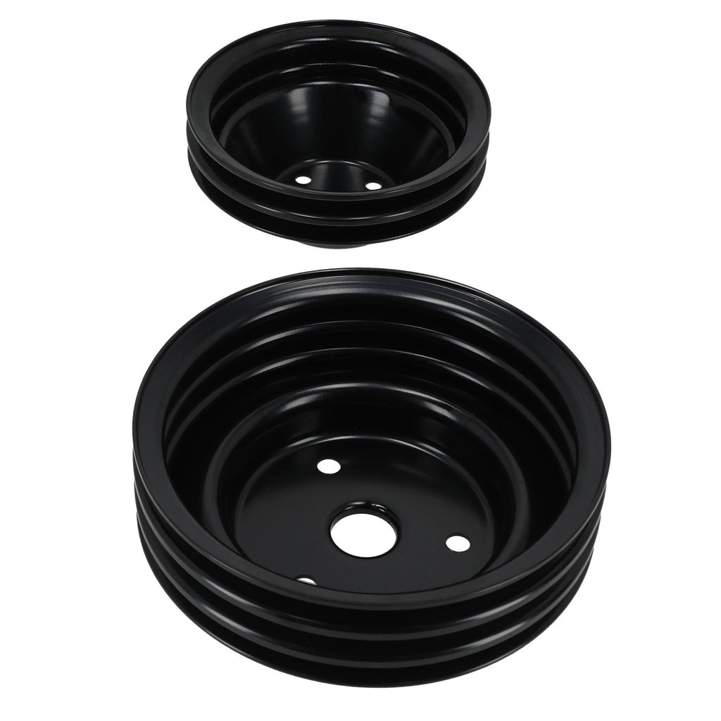 Double Groove Water Pump Pulley for Chevy Small Block V8 (1968–1986)
