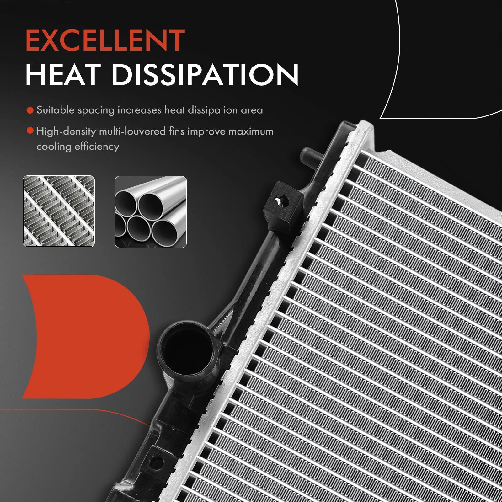 Radiator with Trans Oil Cooler for Mitsubishi Galant (1994–1998)