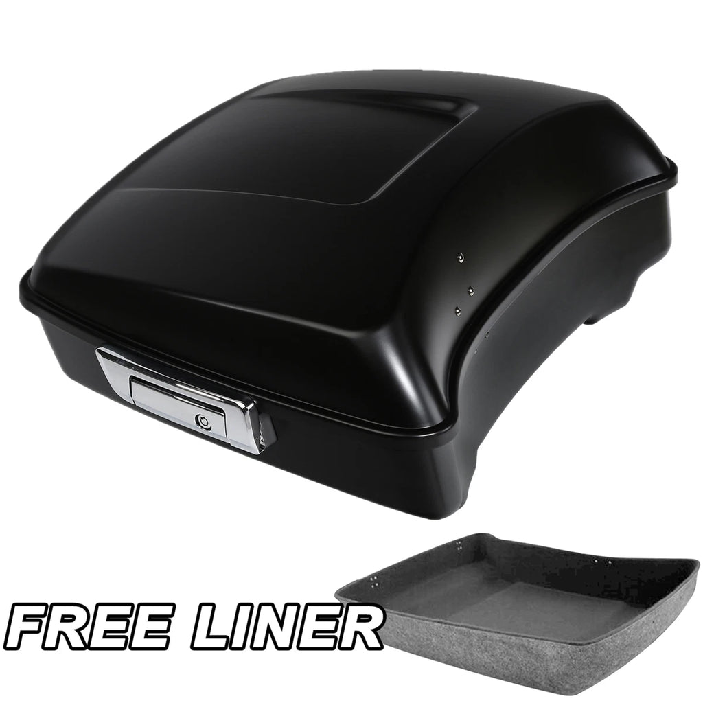 Matte Black Chopped Trunk for Harley Touring Electra Glide Road King (2014–2023)