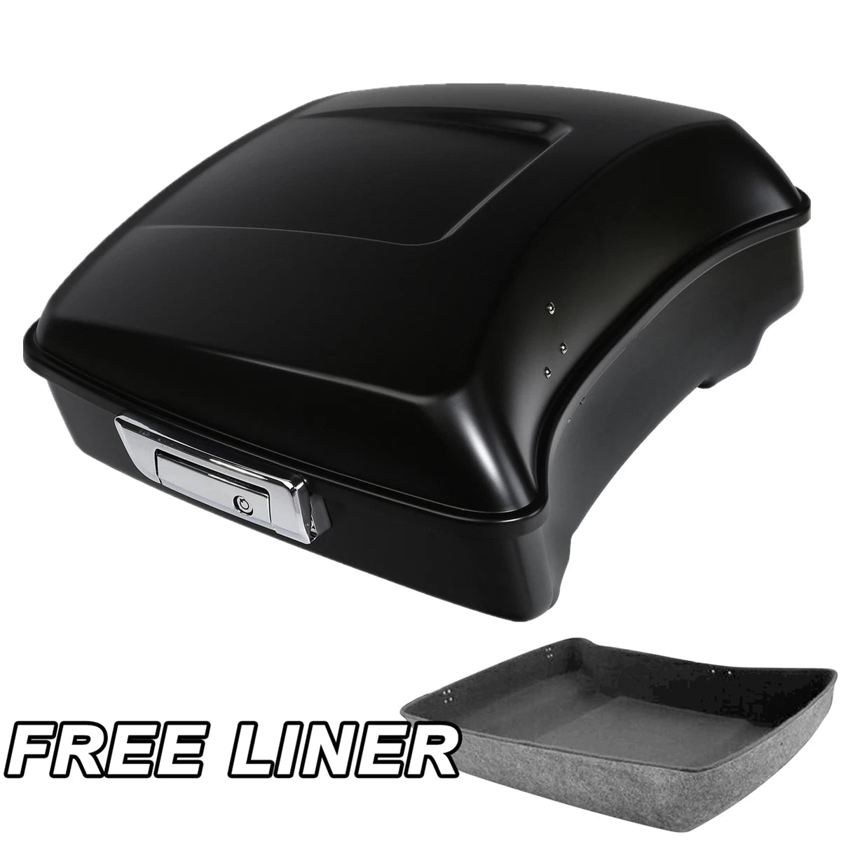 Matte Black Chopped Trunk for Harley Touring Electra Glide Road King (2014–2023)
