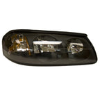 Replacement Black Passenger Side Head Light Assembly w/o Center Bulb Shield