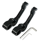 1 1/4" 32mm Long Angled Highway Bar Footpegs Mount for Harley