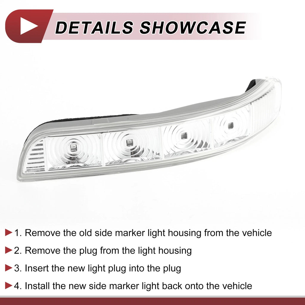 Left Mirror Turn Signal Light for KIA Sorento (2012–2014) No.876132P000FC