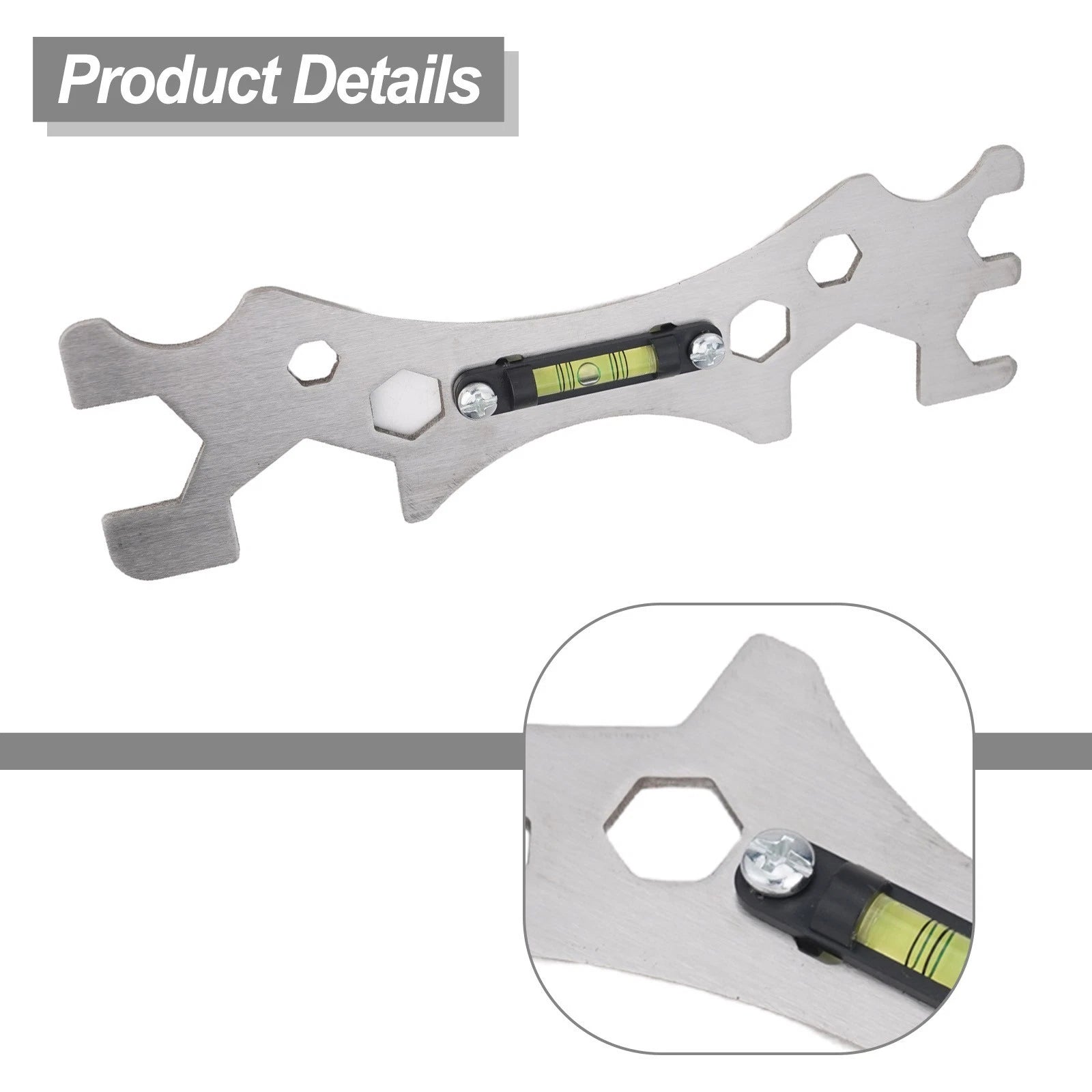 Adjustable Shower Wrench Tool for Wide Compatibility with Hex Screws