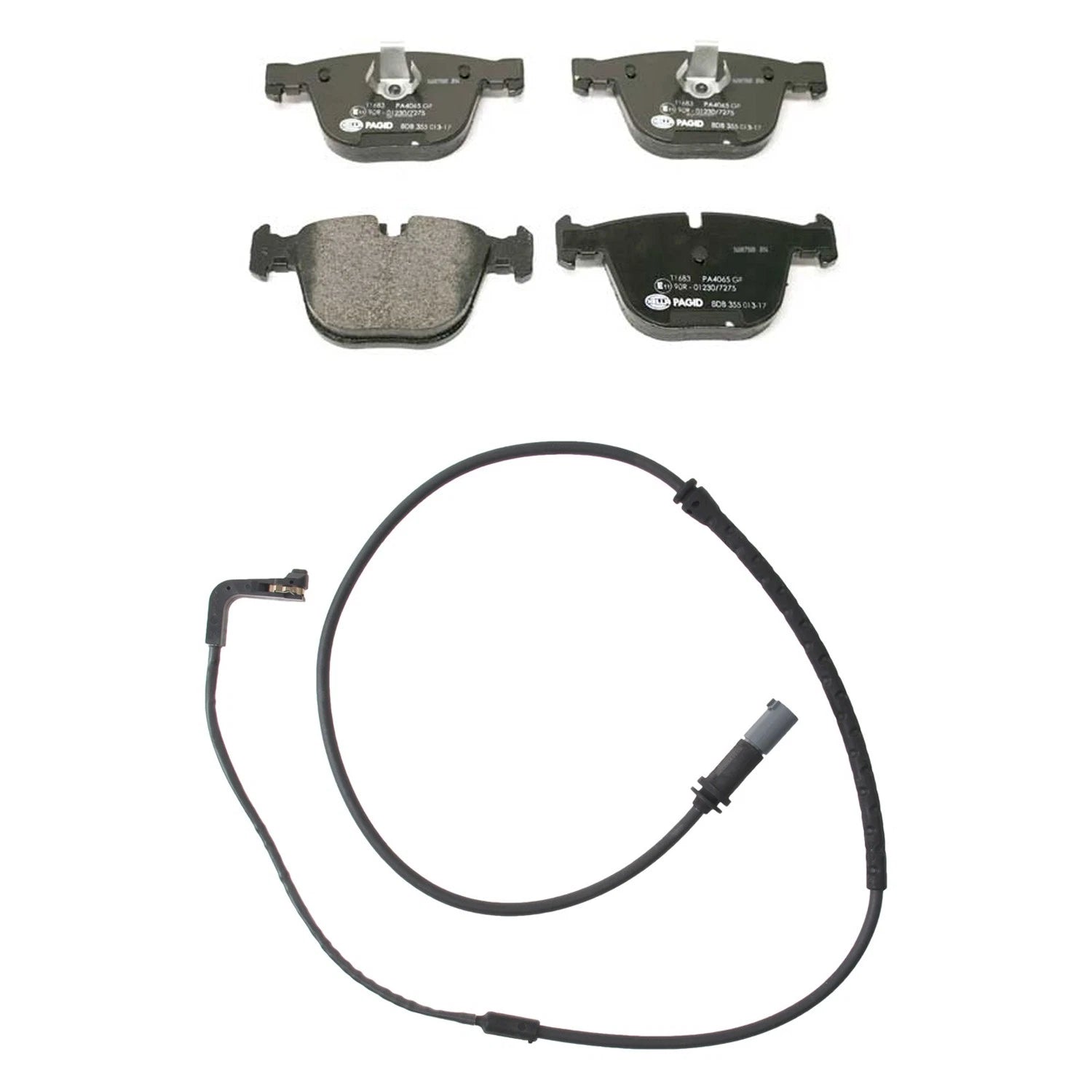 Hella Rear Low-Met Disc Brake Pad w/Sensor for BMW X5 X6 E70 E71 (2010)