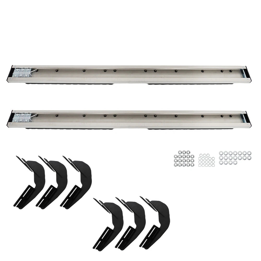 Set of 2 Steel Side Steps for Dodge Ram 1500 (2019–2024) Crew Cab