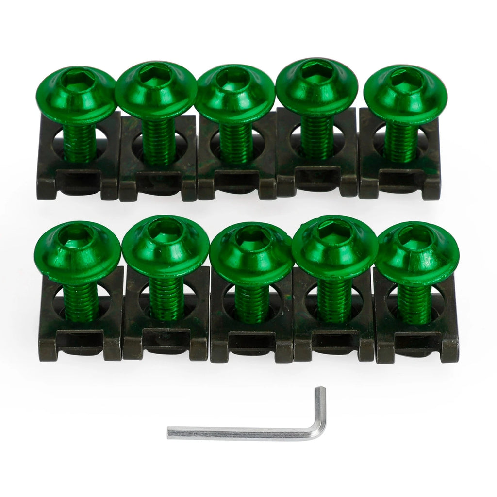 10 Pack M6x20 Fairing Screen Screw Bolt Fastener for Motorcycle